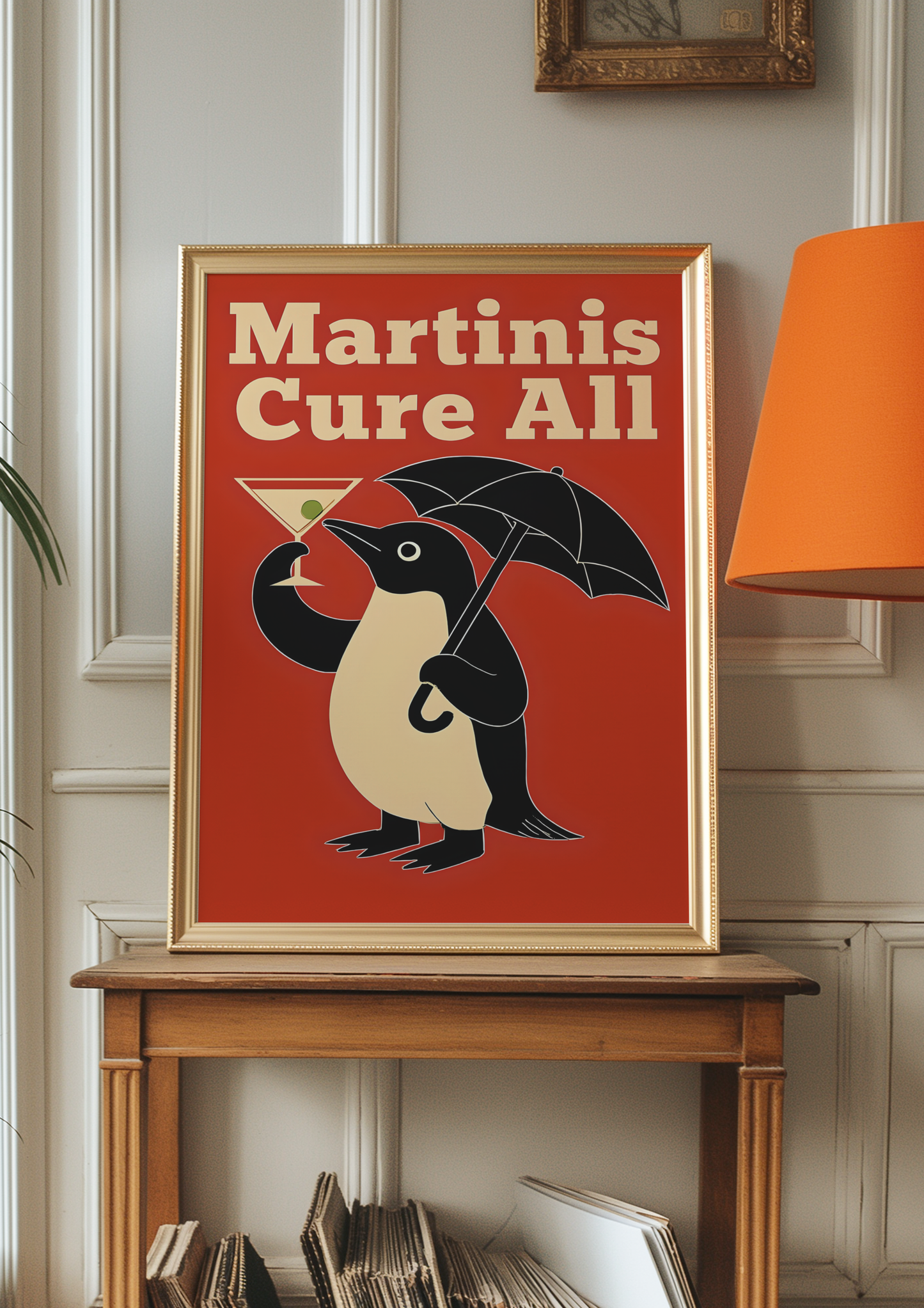 Penguin and a Martini