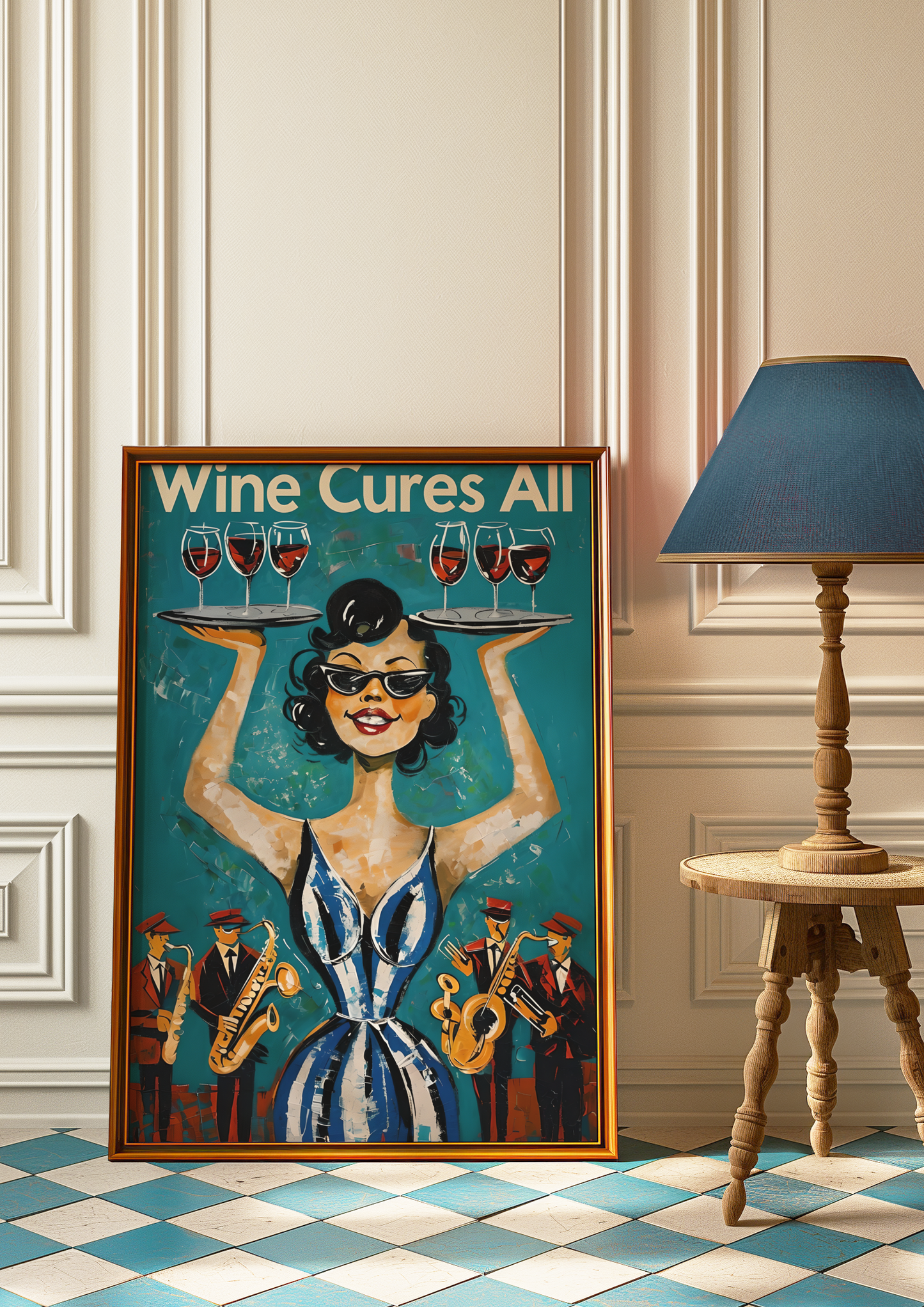 Waitress has the Wine