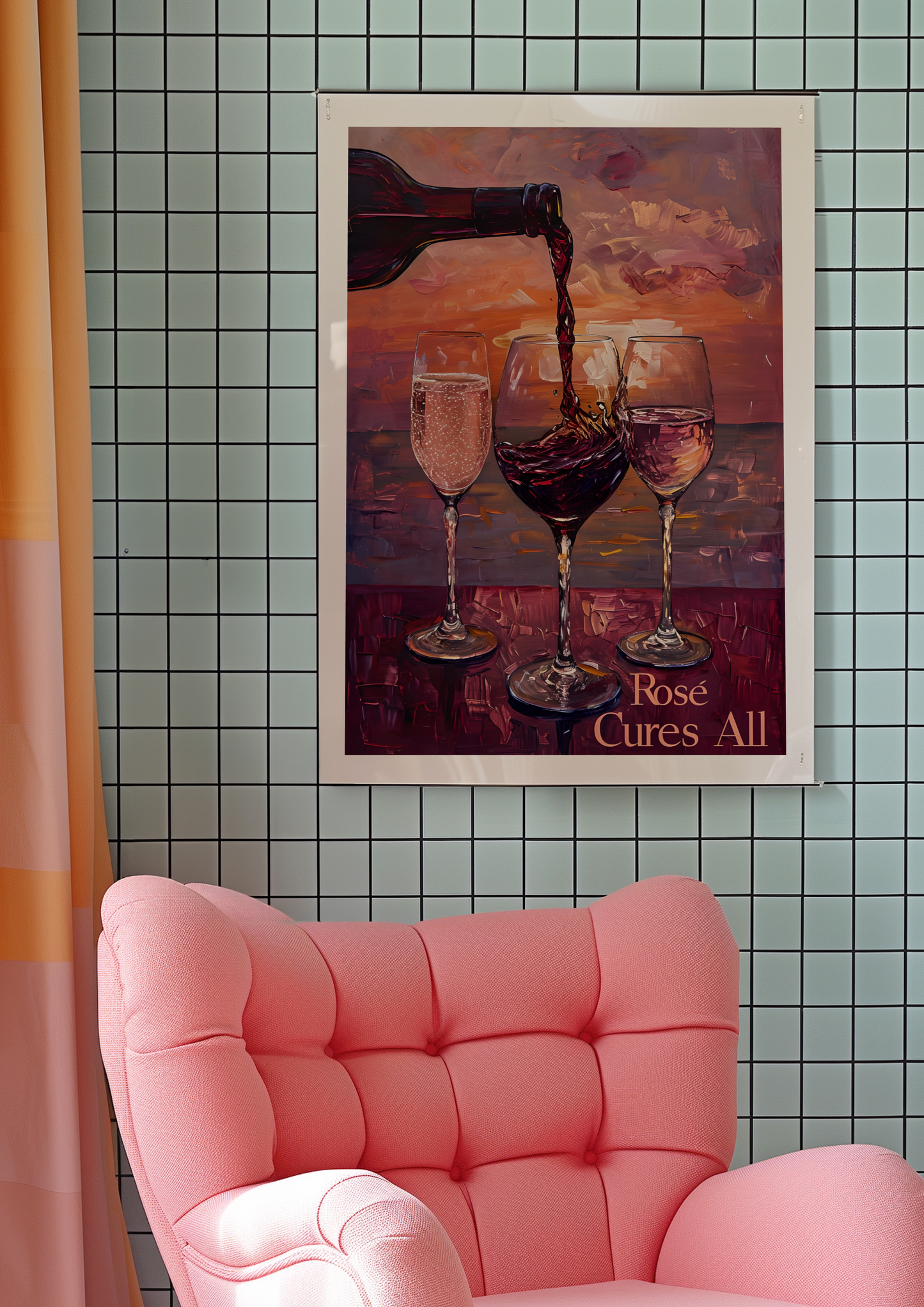 Rosé and a Sunset