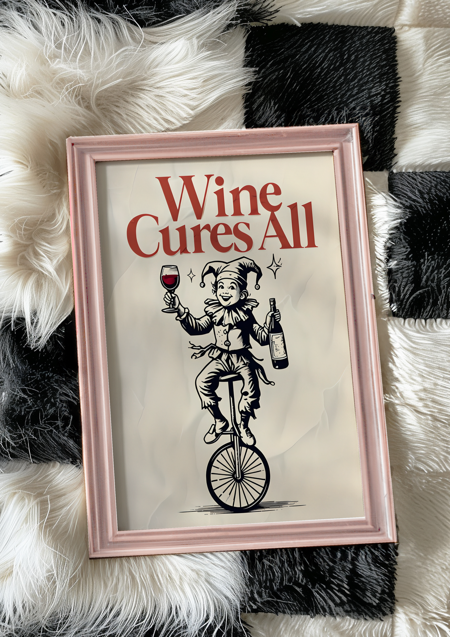 A Jester and a Bottle of Wine