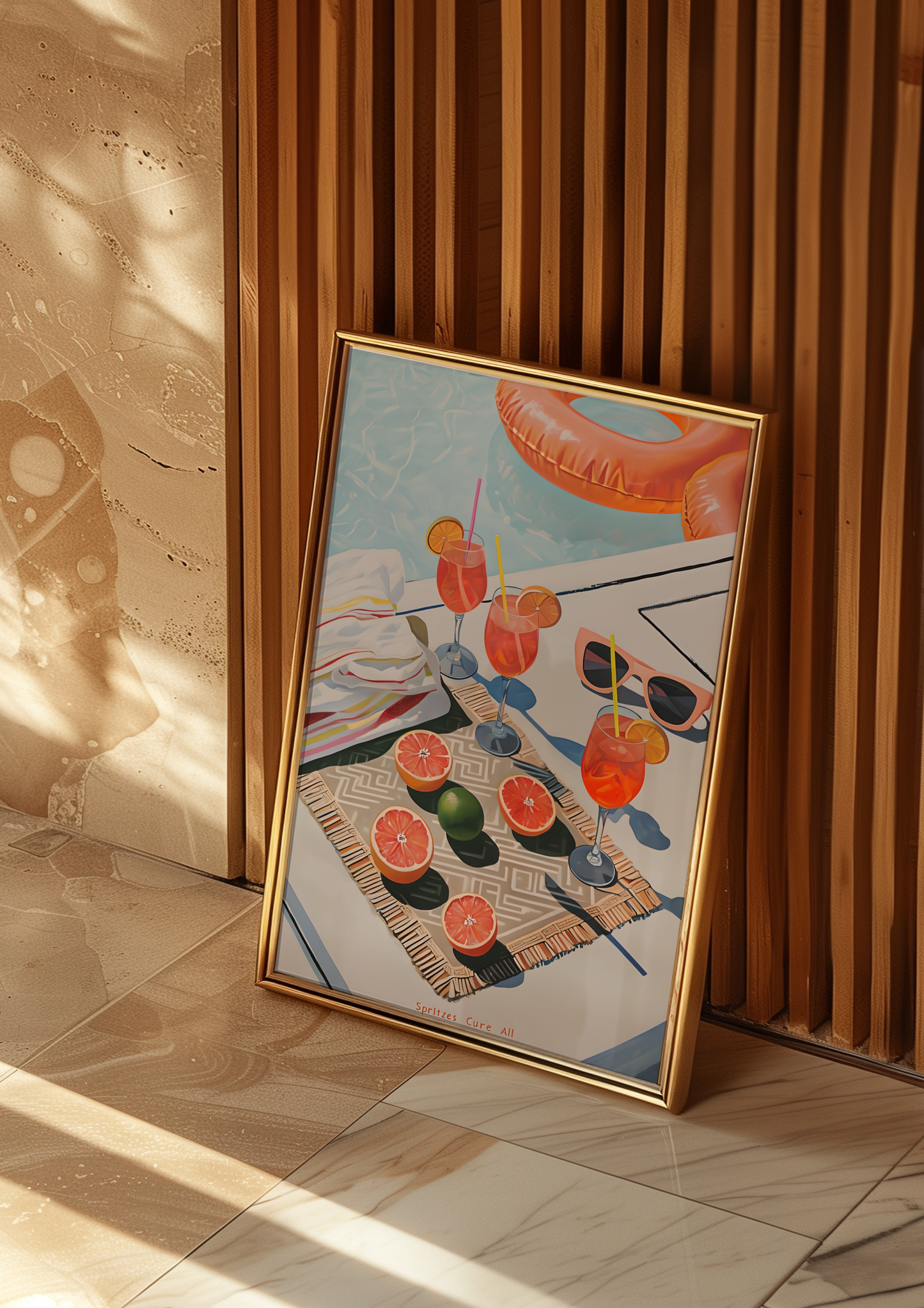 Spritzes by the pool