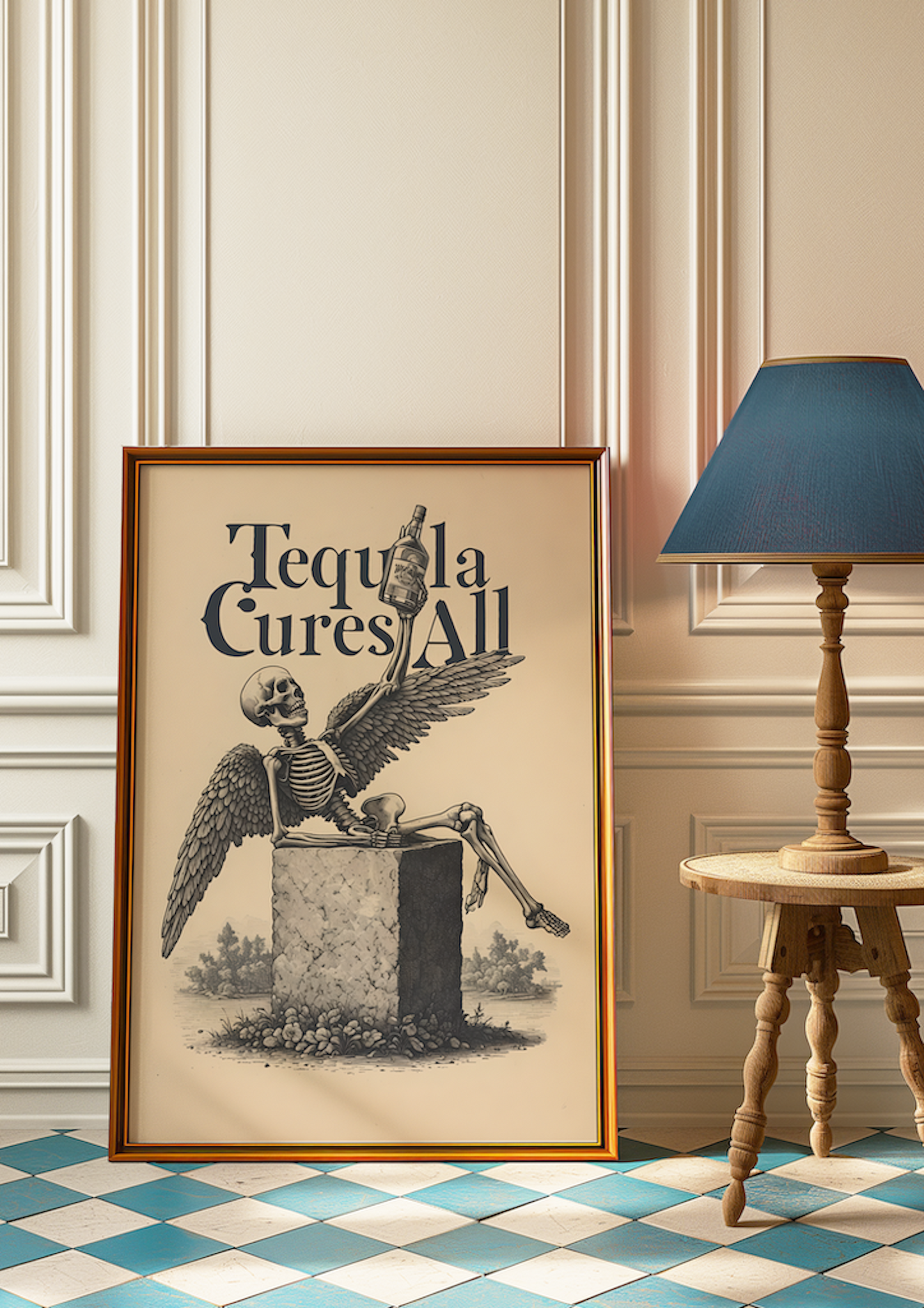 Tequila Cures All - Skeleton Angel