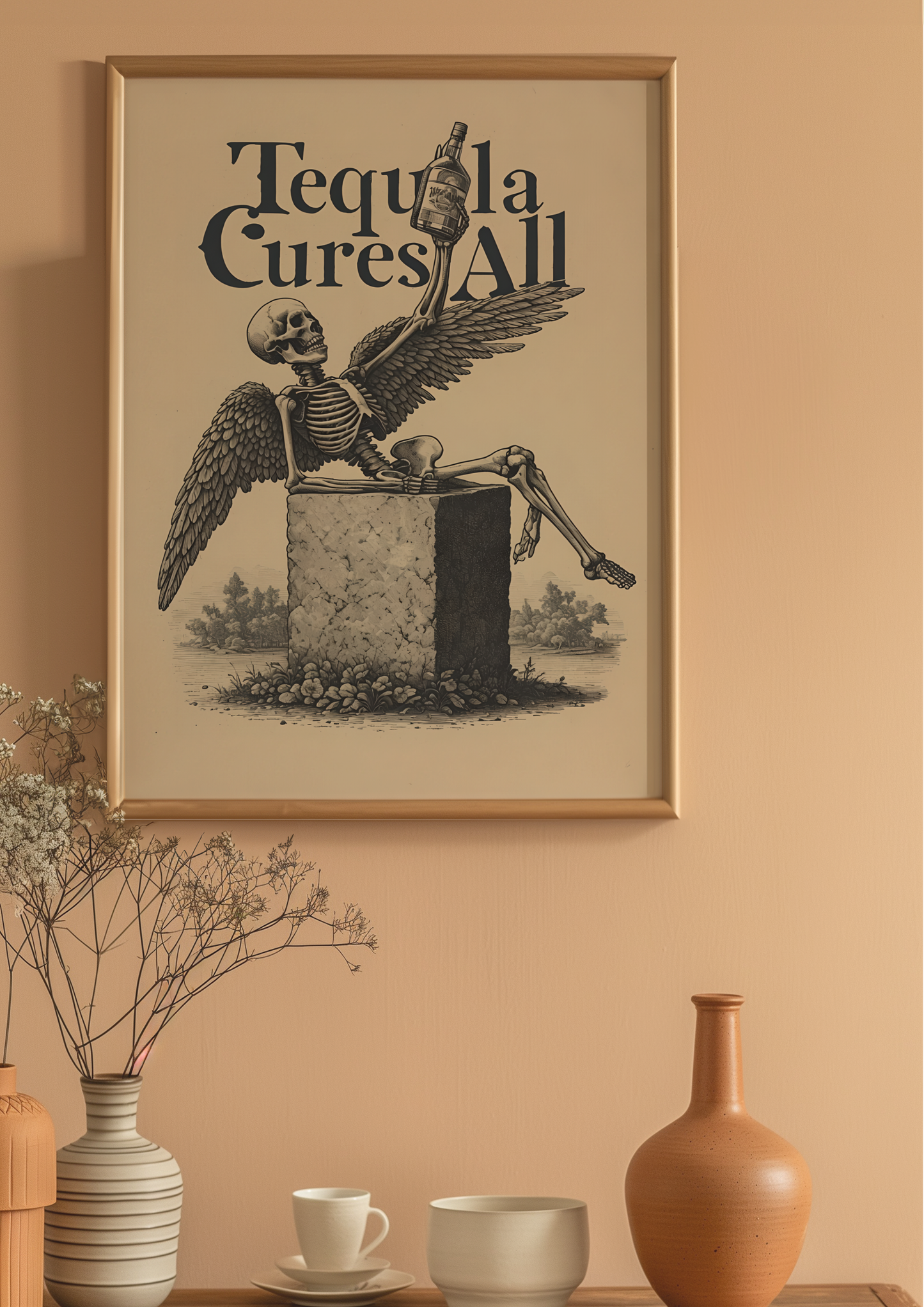 Tequila Cures All - Skeleton Angel