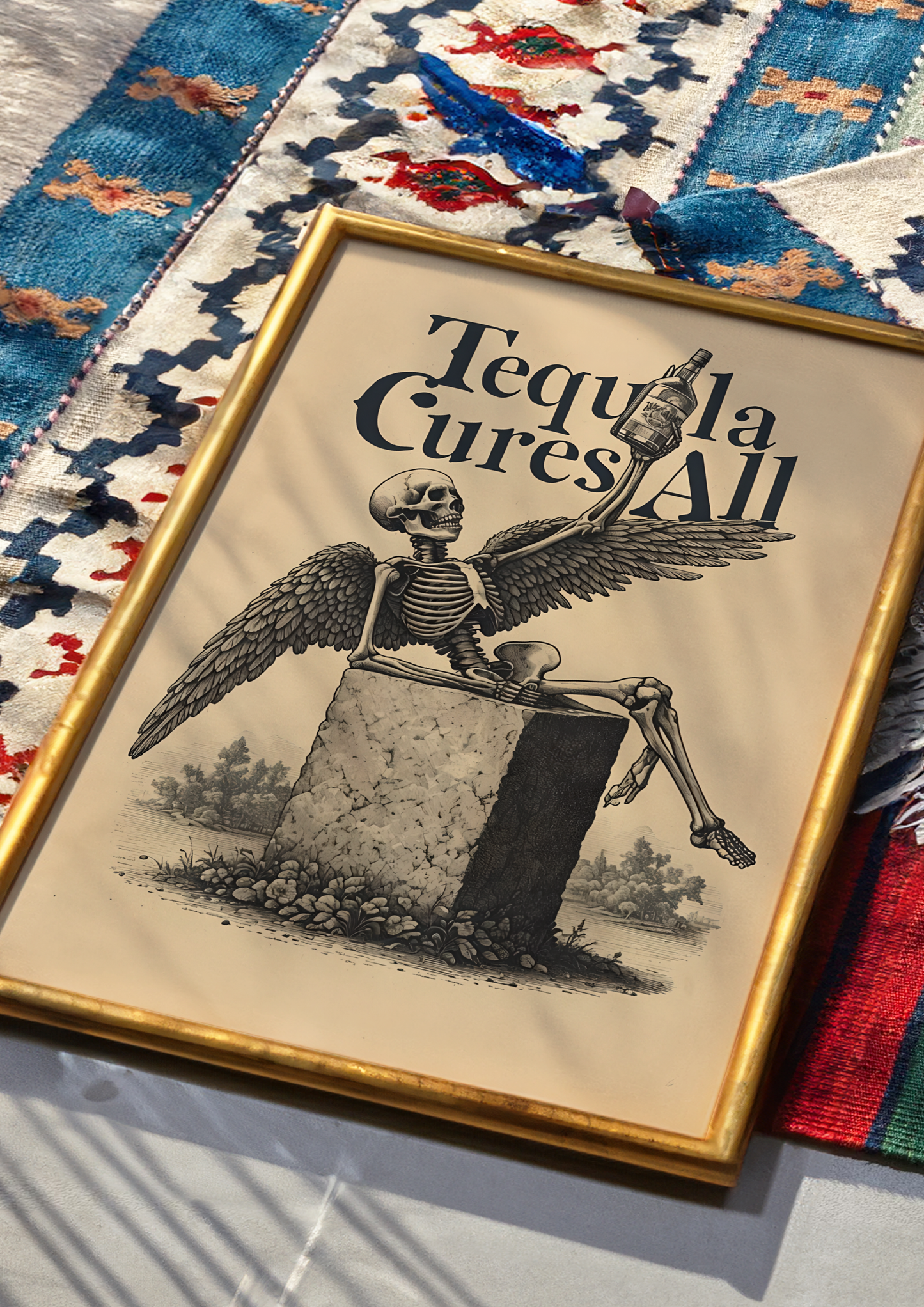 Tequila Cures All - Skeleton Angel