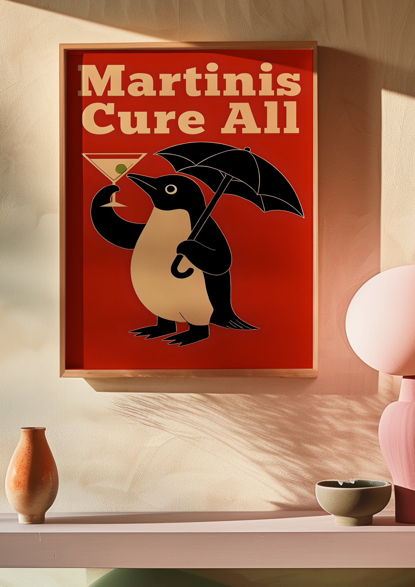 Penguin and a Martini