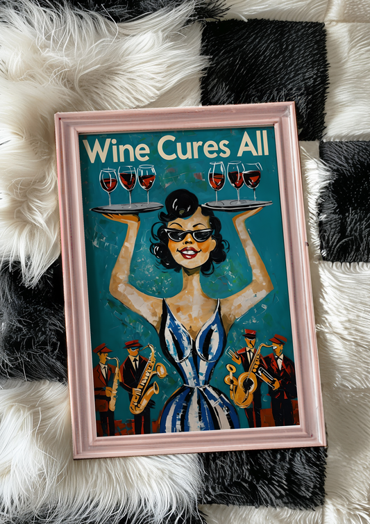 Waitress has the Wine